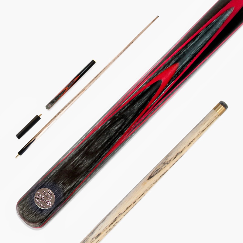 Baize Master Gold Series 58 Inch EMPEROR  Jointed Snooker Pool Cue with 9.5mm Tip and 6 Inch Mini Butt