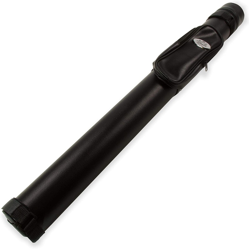Black 5pc Centre Joint Pool Snooker Cue Tube Case  Holds 2 Butts 3 Shafts