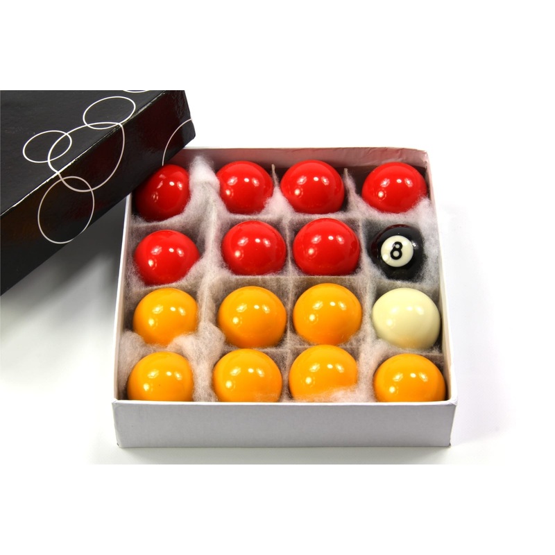 Funky Chalk Kids Small ECONOMY RED & YELLOW Pool Ball Set – 1 5/8Inch (41mm)