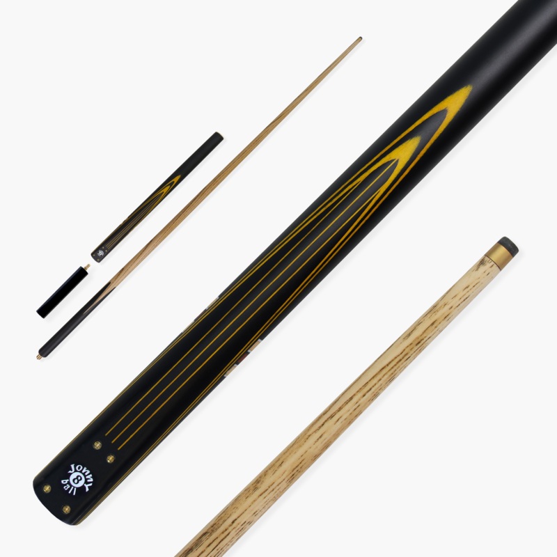 Jonny 8 Ball 57 Inch Traditional  Jointed Ash Snooker Pool Cue 9mm tip + Mini Butt