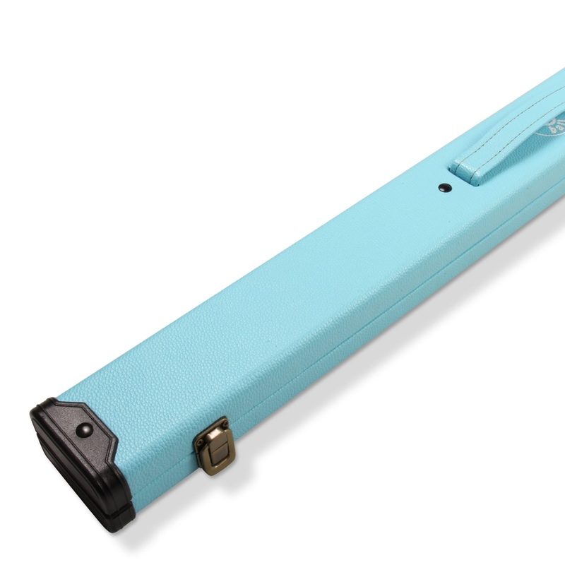 Jonny 8 Ball SKY BLUE Deluxe 2pc Snooker Cue Case with Tough Plastic Ends