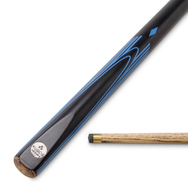 Kudos DIAMOND 57 Inch 2 Piece Matching Ash Grain Snooker Pool Cue – 9.5mm Tip