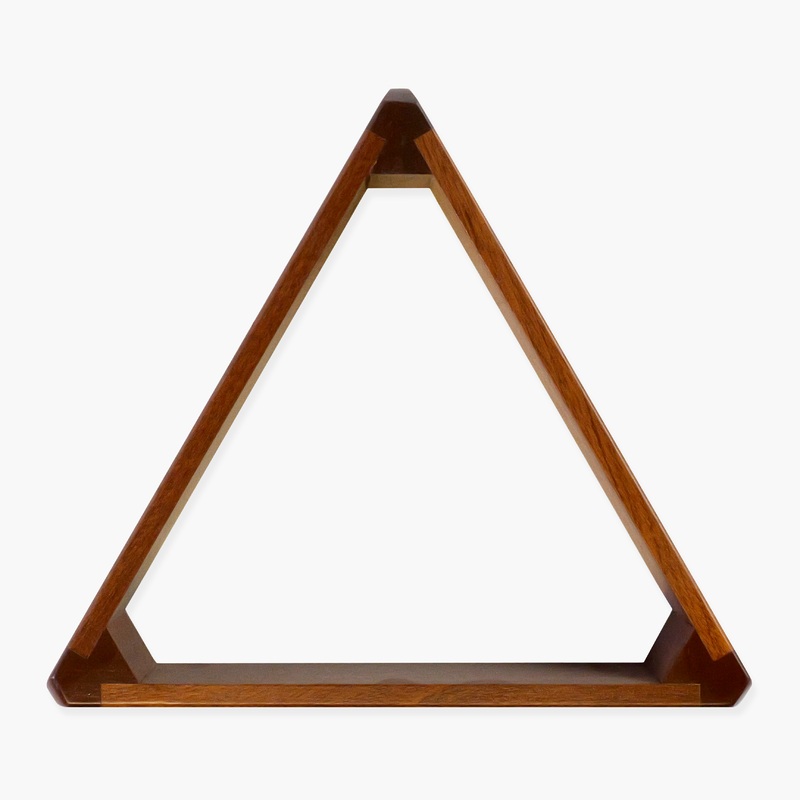 PERADON 2” (50.5mm) Real Mahogany Triangle for 2 INCH Balls