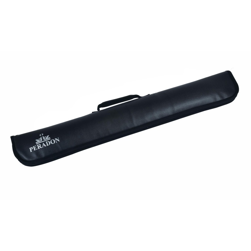 PERADON Luxury FUR LINED 2pc Snooker Pool Cue Soft Case Full Length Zip