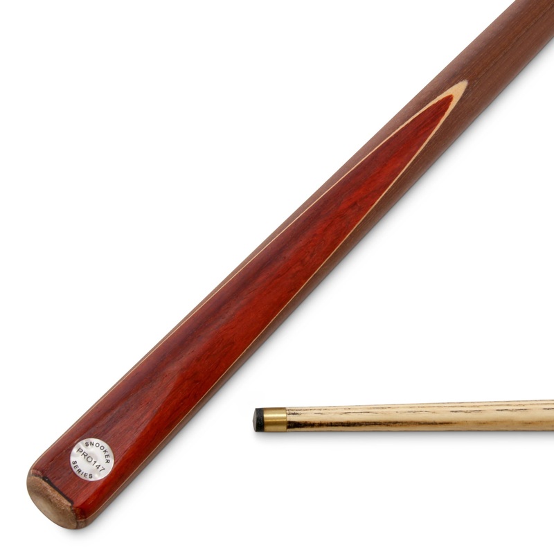 PRO147 JUNIOR CHAMPION 36 Inch Traditional 2pc Machine Spliced Pool Snooker Cue with Matching Ash Grain and 10mm Leather Tip