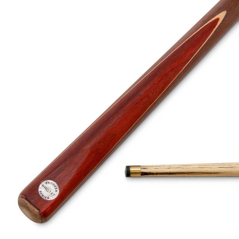 PRO147 Traditional CHAMPION 57 Inch 2pc Machine Spliced Pool Snooker Cue with Matching Ash Grain and 9.5mm Tip – SE13