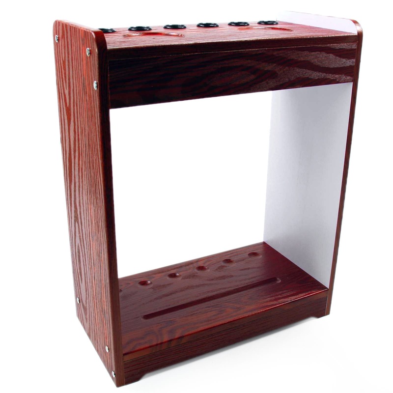 REDWOOD MAVERICK 6 CUE CABINET Free-Standing Billiard Cue Floor Rack  Holds 6 Cues