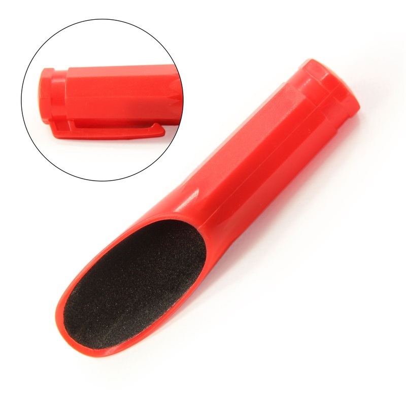 Snooker & Pool Red Plastic Cue Tip Sander – Pen Style