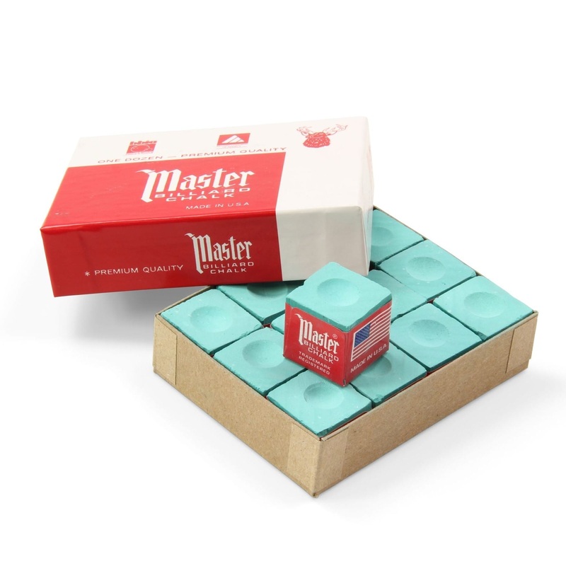 Tweeten MASTER BILLIARD Snooker Pool Cue Chalk – Dozen Box 12 Pieces