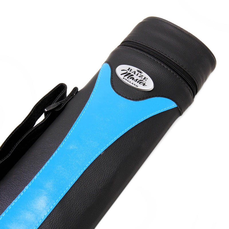 Baize Master STRIPE Oval QUAD Snooker Pool Cue Case – Holds Two 2 Piece Cues