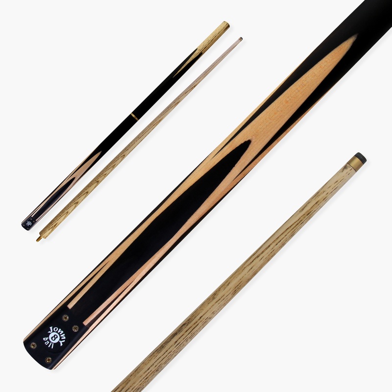 Jonny 8 Ball 57 Inch 3 Piece Length Adjustable Snooker Pool Cue 9mm Tip – Shorten to 44″