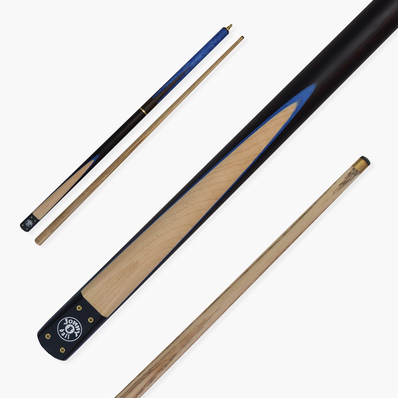 Jonny 8 Ball HAWK 3 Section Rapid Shorten English Pool Cue  8mm Tip – 55 & 57″ Length