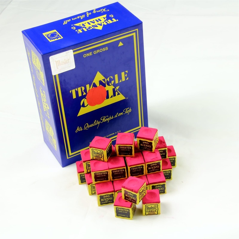 12 Pieces RED TRIANGLE Snooker & Pool Chalk – Worlds Most Popular Chalk!