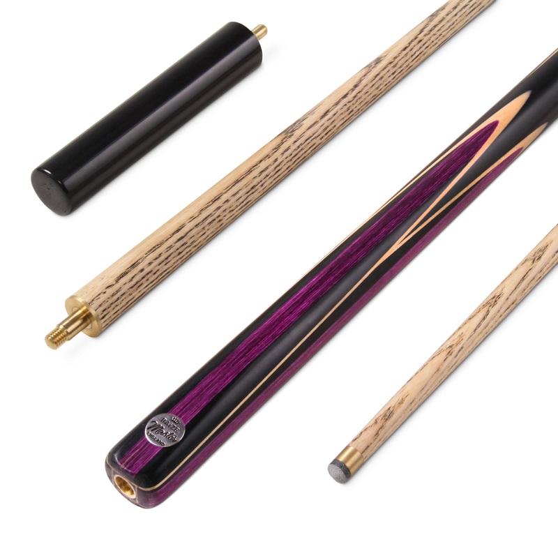 Baize Master 2 Piece PURPLE JESTER 57 Inch Centre Joint Snooker Pool Cue with 9.5mm Tip
