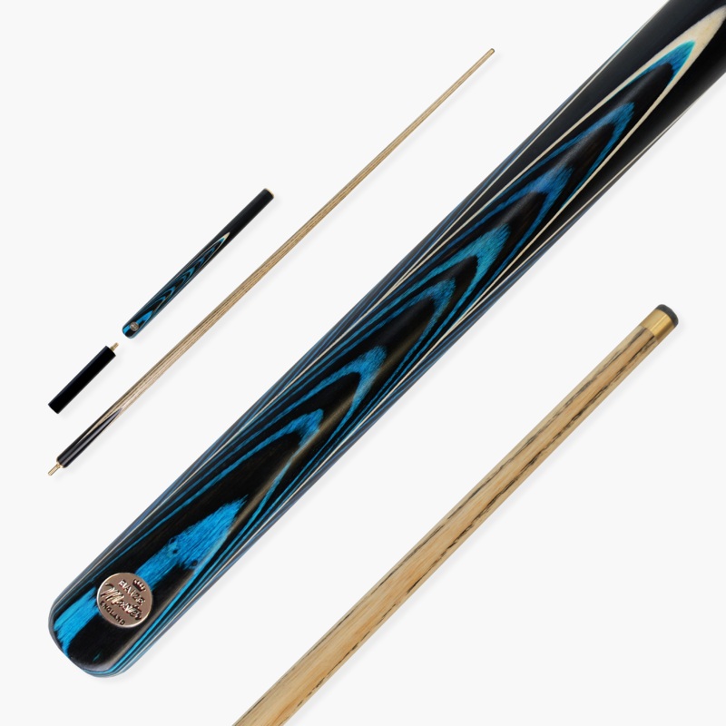 Baize Master Gold Series Midnight Collection 58 Inch  Joint Premium Ash Snooker Pool Cue 9.5mm Tip