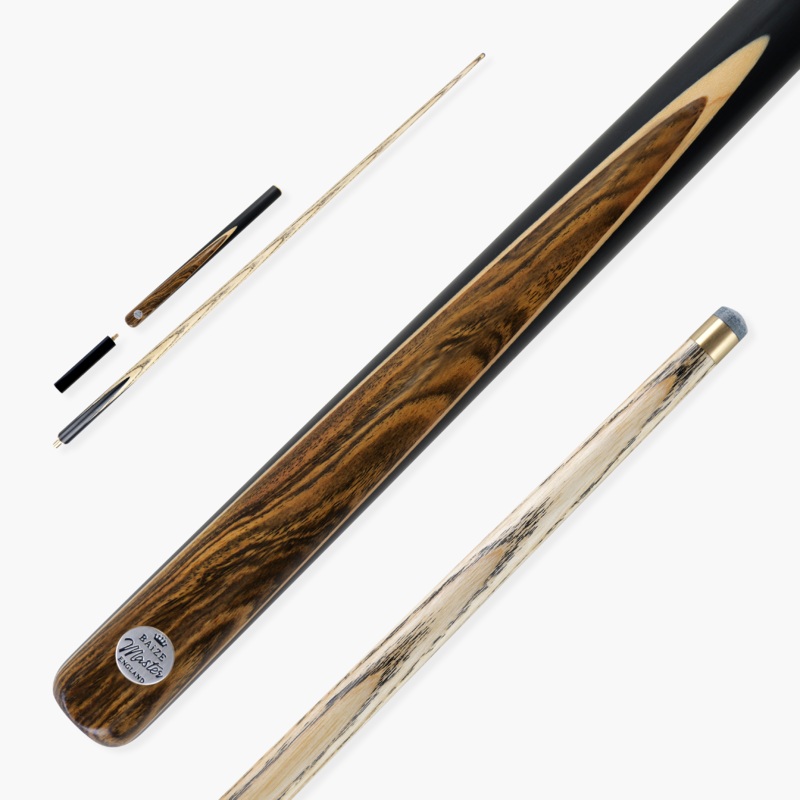 Baize Master Kingwood Limited-Edition 57 Inch  Joint Professional Ash Snooker Pool Cue 9.5mm Tip with Hand Fitted PRO SPIN Medium Tip – Hand Finished in the UK by Cue Care Jim using Lynchs Cue Balm