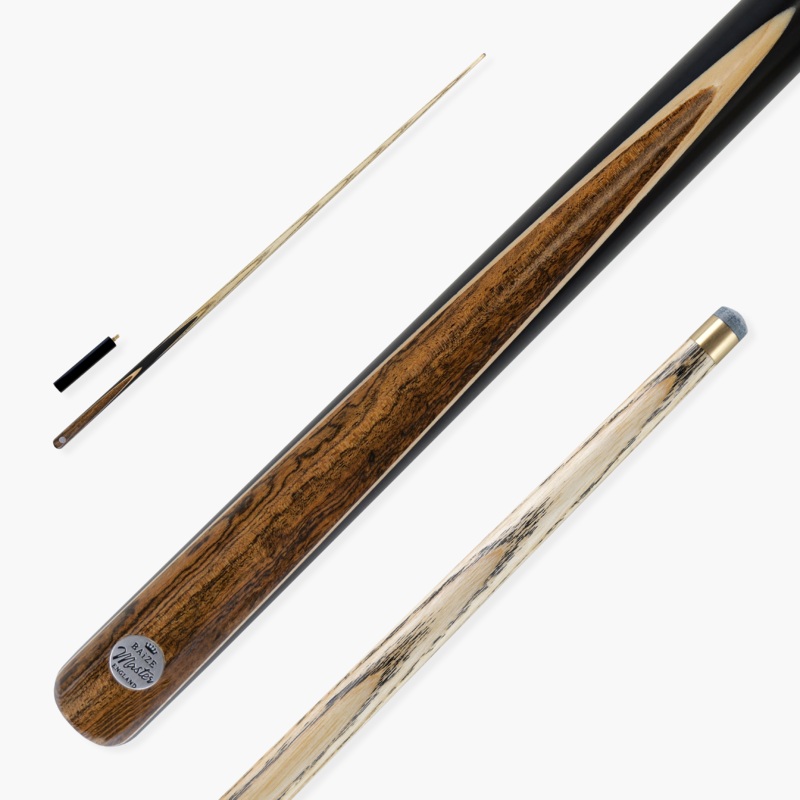 Baize Master Kingwood Limited-Edition 57 Inch One Piece Professional Ash Snooker Pool Cue 9.5mm Tip with Hand Fitted PRO SPIN Medium Tip – Hand Finished in the UK by Cue Care Jim using Lynchs Cue Balm