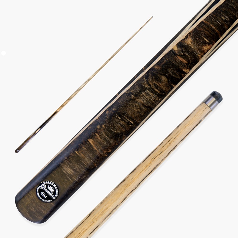 Baize Master Limited Edition Grandure #004 One Piece Hand Spliced Ultra-Premium English Pool Cue with Titanium Ferrule and Hand-Fitted Asia Cues Pro 8mm Tip  Handmade in Thailand by Asia Cues