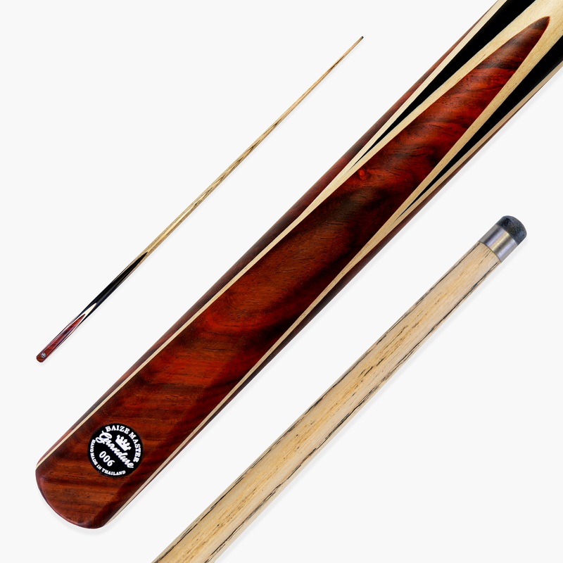 Baize Master Limited Edition Grandure #006 One Piece Hand Spliced Ultra-Premium English Pool Cue with Titanium Ferrule and Hand-Fitted Asia Cues Pro 8mm Tip  Handmade in Thailand by Asia Cues