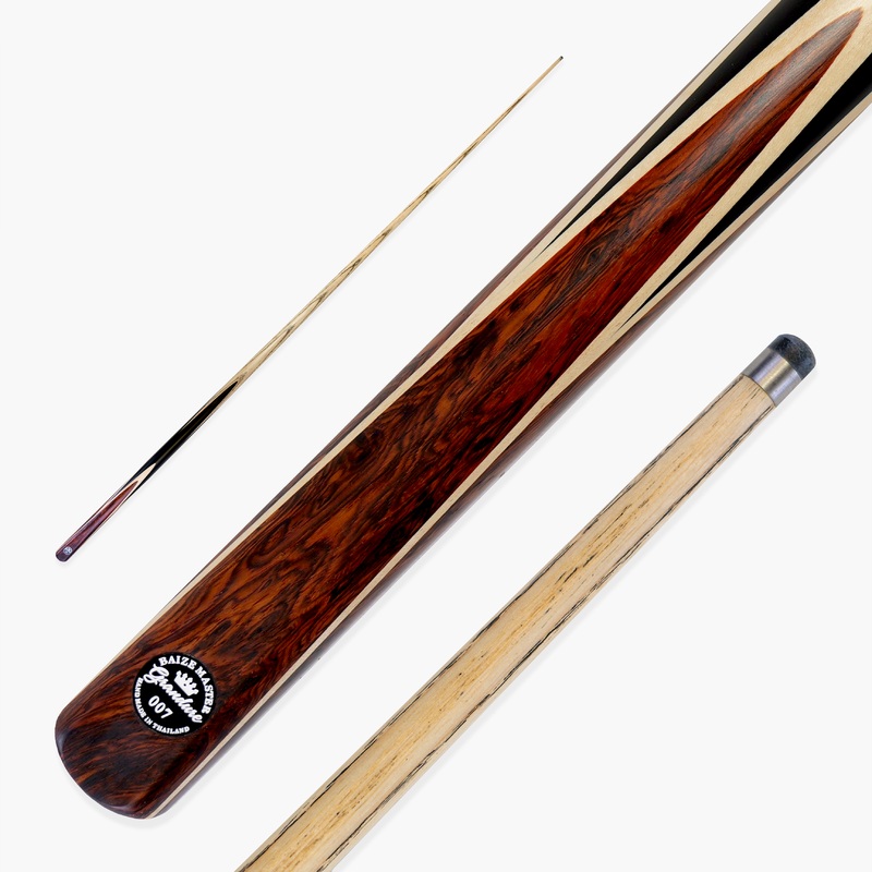 Baize Master Limited Edition Grandure #007 One Piece Hand Spliced Ultra-Premium English Pool Cue with Titanium Ferrule and Hand-Fitted Asia Cues Pro 8mm Tip  Handmade in Thailand by Asia Cues