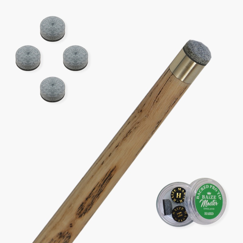 Baize Master Pro-Impact Leather Backed Pressed Tips – Pack of 4 – 10mm Tips