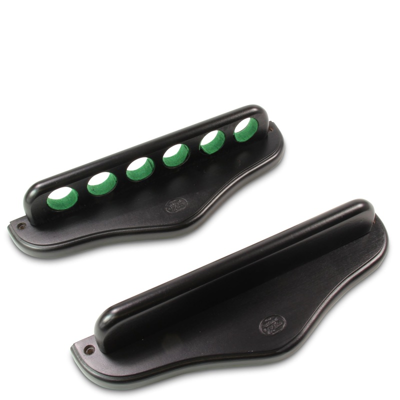 Baize Master Wall Mounted Snooker Pool Cue Rack – Holds 6 Snooker or Pool Cues