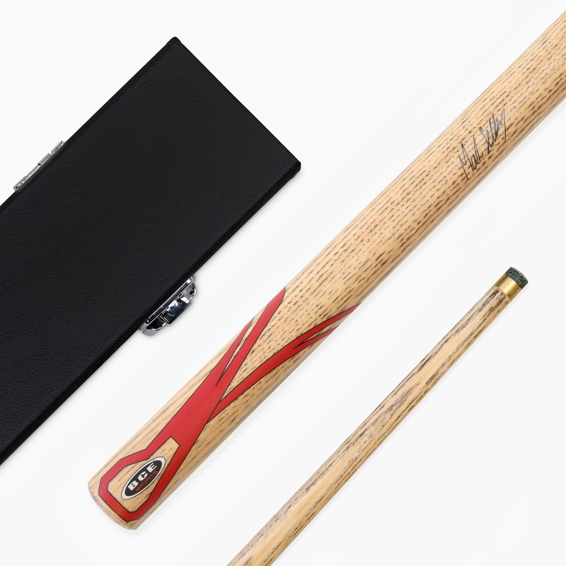BCE Mark Selby RED CLASSIC ASH 57 Weight Adjustable 2pc Snooker Cue & HARD CASE