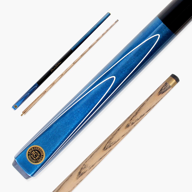 BCE Ronnie O`Sullivan MERLIN – Metallic 2pc Ash Pool Snooker Cue with Painted Black Grip