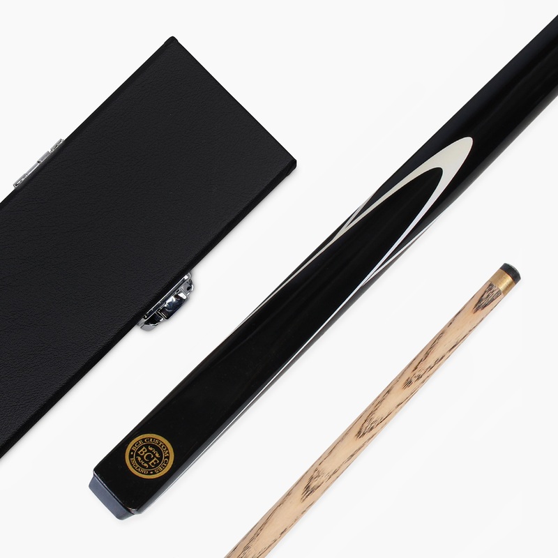 BCE Ronnie OSullivan GREY ELEGANCE 57 Inch 2 Piece Snooker Pool Cue and Hard Case Set 9.5mm Tip