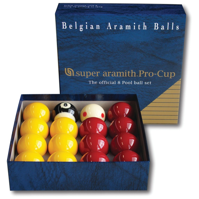 SUPER ARAMITH PRO CUP Red & Yellow 2″ Pool Balls – as used by the IPA, BAPTO & Golden 8 Ball