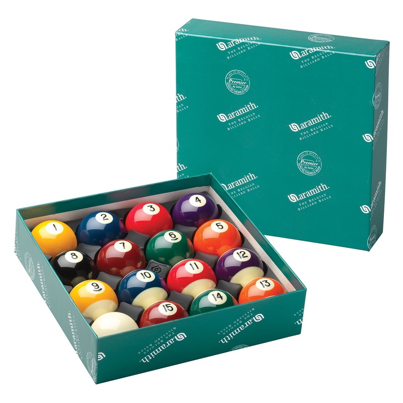 2″ Inch ARAMITH PREMIER SPOTS & STRIPES Engraved Tournament Pool Balls