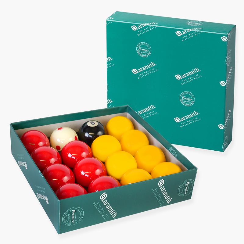 ARAMITH LEAGUE Red & Yellow 2” Balls With PRO CUP Spotted Cue Ball