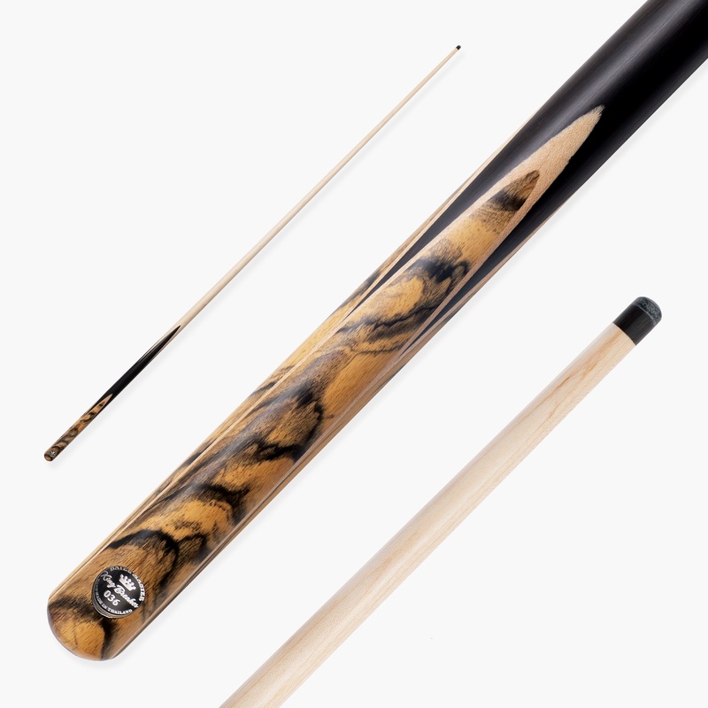 Baize Master King Breaker 58 Inch 1 Piece English Pool Break Cue with Maple Shaft and Ebony Butt – 10.2mm Phenolic Tip and Round Butt End  For Breaking Only