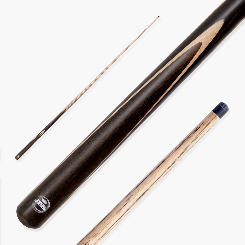 Baize Master Power Breaker Walnut 57 Inch 1 Piece English Pool Break Cue with Ash Shaft and Ebony Butt – 10.2mm Phenolic Tip and Round Butt End  For Breaking Only