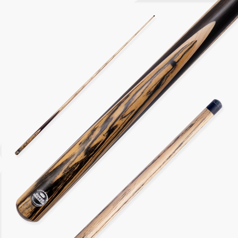 Baize Master Power Breaker Zebrano 57 Inch 1 Piece English Pool Break Cue with Ash Shaft and Ebony Splice – 10.2mm Phenolic Tip and Round Butt End  For Breaking Only