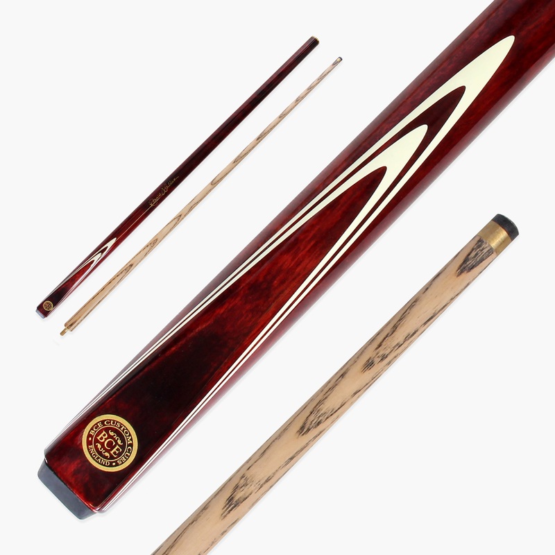 BCE Ronnie O’Sullivan Maroon & Cream 2-Piece Snooker/Pool Cue, 9.5mm Tip