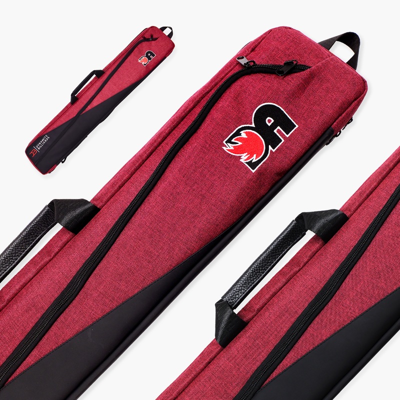 Dynamite Billiards by Darren Appleton 2 Piece American Pool Cue Case Bag with Shoulder Straps  3 x 6  Holds 3 Butts and 6 Shafts