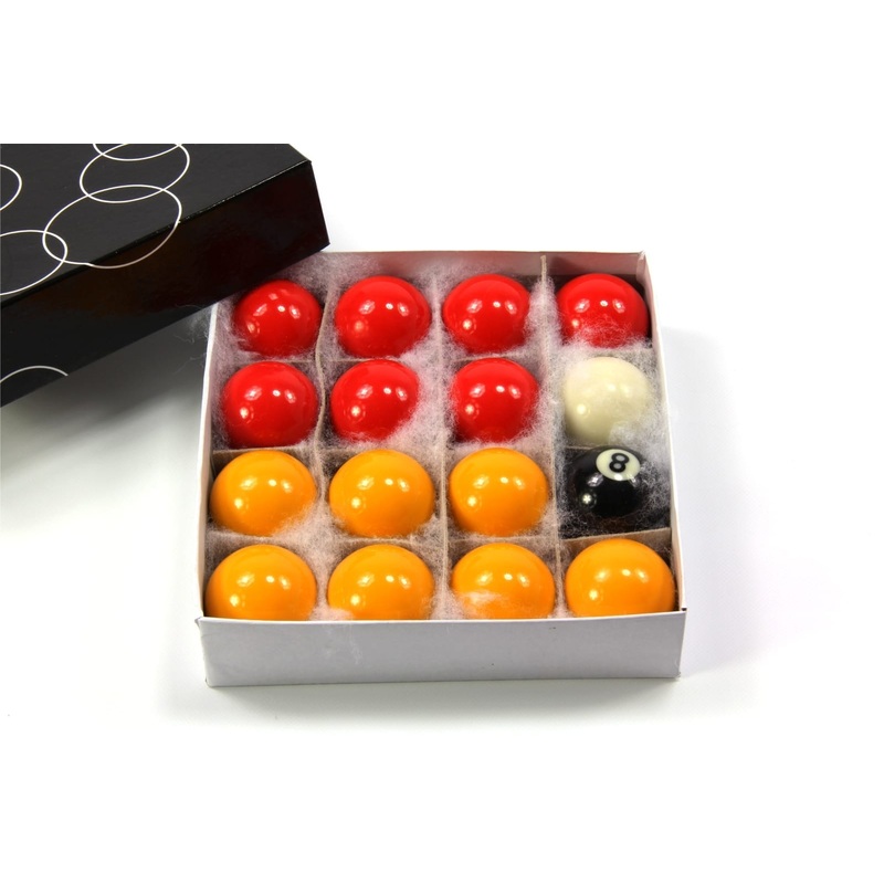 Funky Chalk Kids Small 38mm ECONOMY RED & YELLOW POOL Balls – 16 Ball Set – 1 1/2 Inch