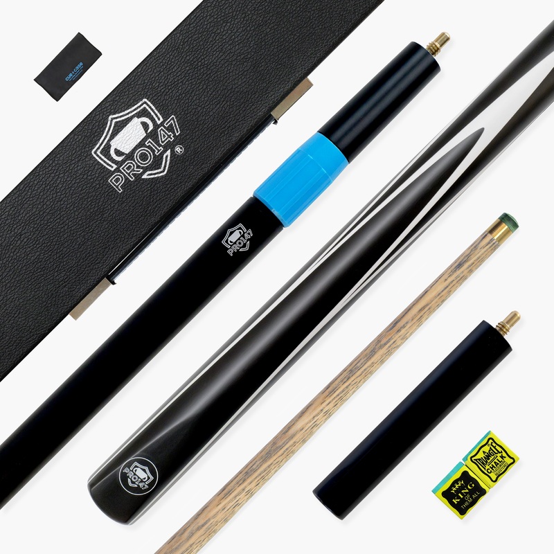 PRO147 Striker 3/4 DELUXE Set with PRO147 Black Reinforced Case + Mini Butt + Long Telescopic Extension + 2 x Chalk