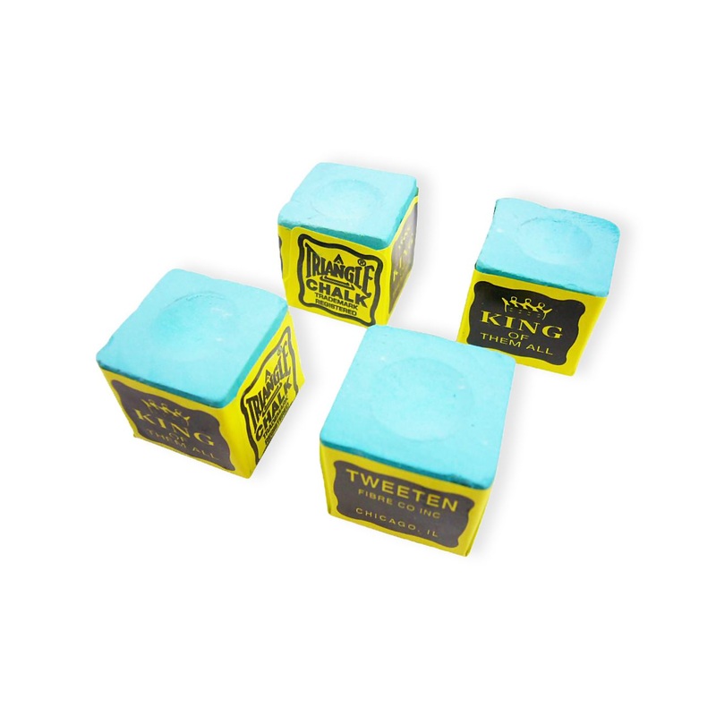 Triangle Snooker & Pool Chalk (8-pack) – Green, Made in USA