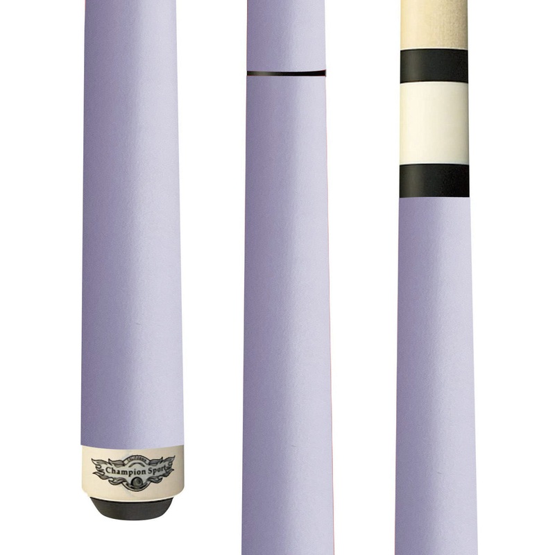2023 Champion Eros Series Jump and break cue —–Model:TF2 light purple Jump and break Cue, Champion Glove, 58″,13 mm