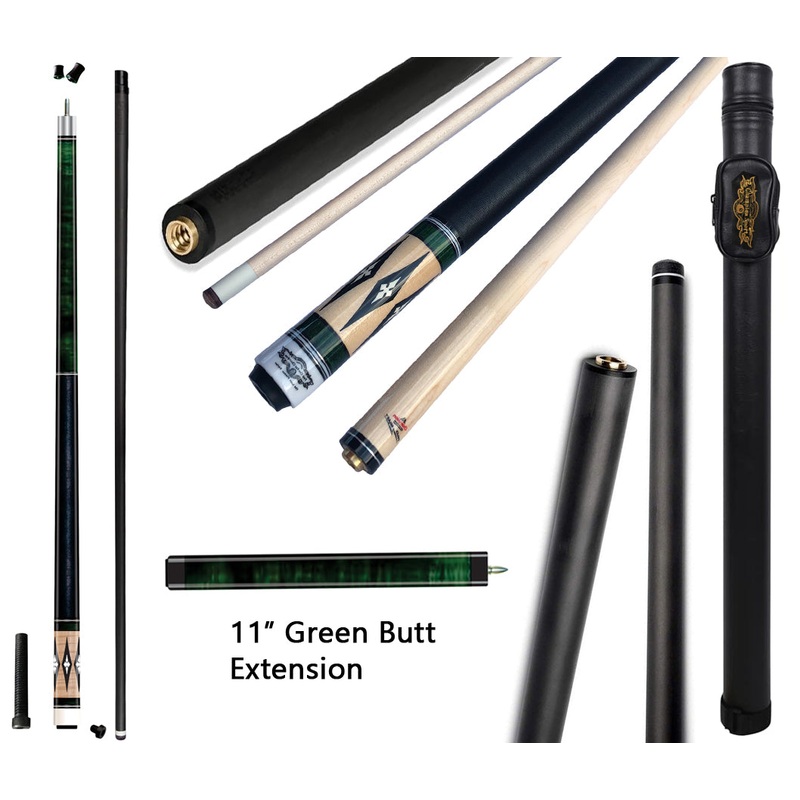 Black Friday deal! Carbon Fiber Billiard Cue Stick 12.5mm Tip size, Lost Piece Pool Cue, 5″ Butt Extension, A black hard case