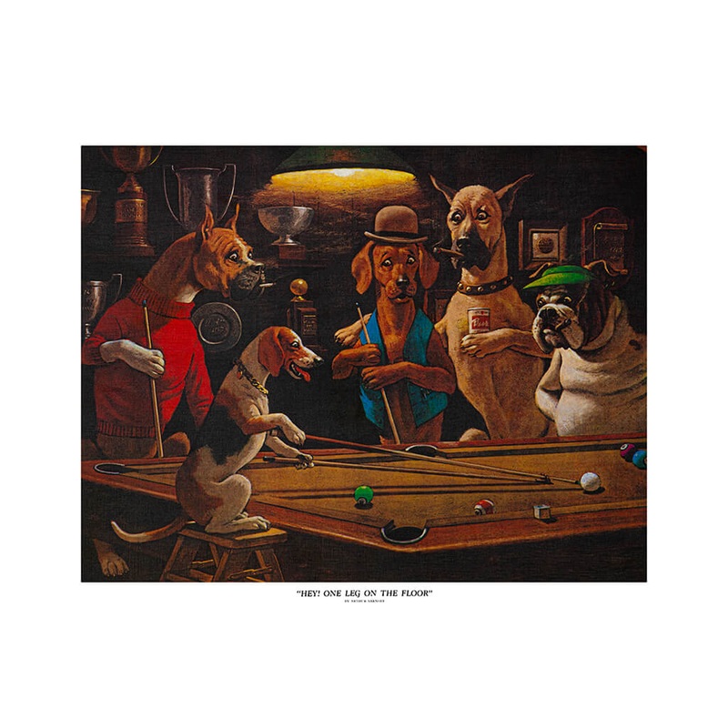 HEY ONE LEG ON FLOOR 16″X20″ POSTER