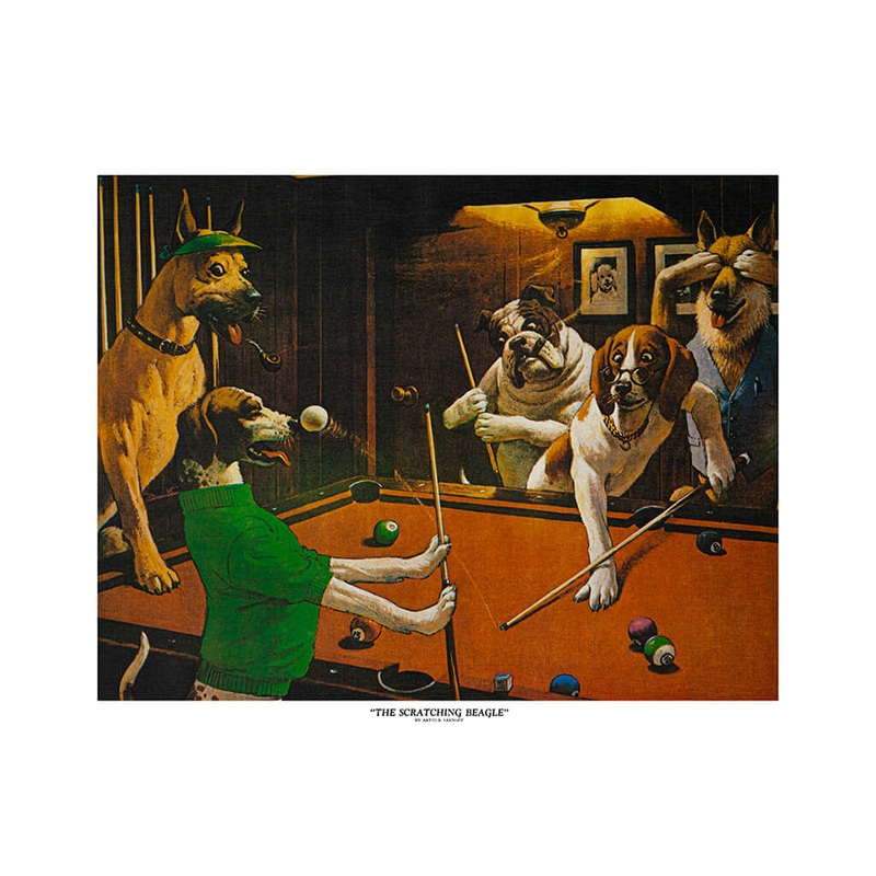 SCRATCHING BEAGLE 16″X20″ POSTER