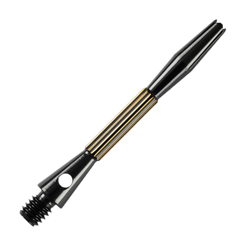 HARROWS HEAVY METAL DART SHAFT – BLACK/GOLD