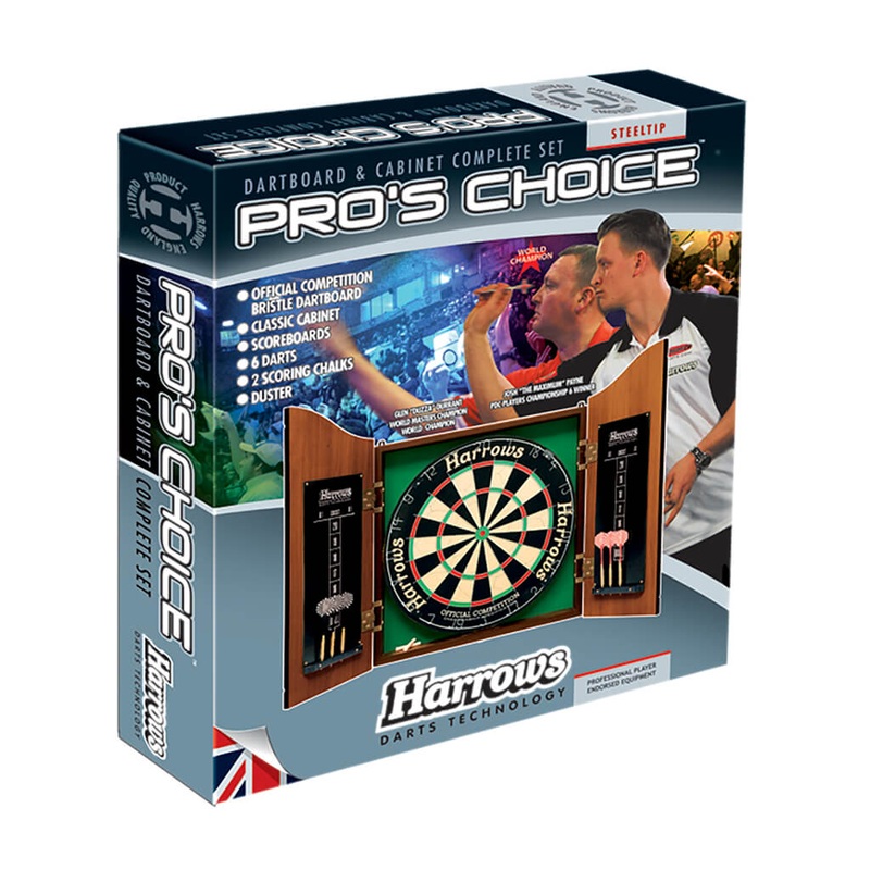 HARROWS PRO’S CHOICE DARTBOARD SET