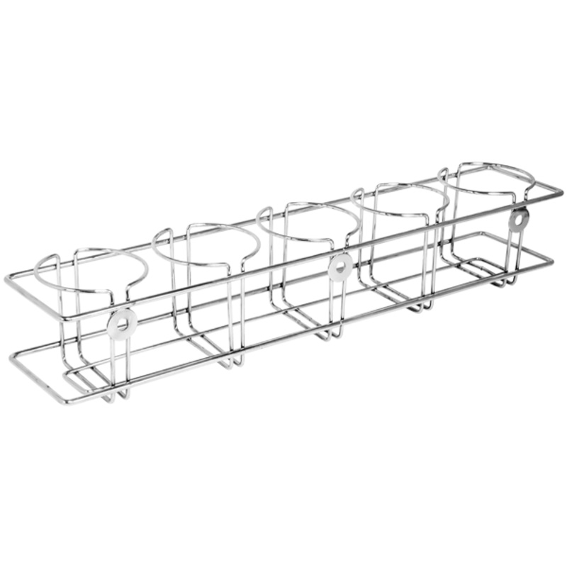 WIRE DRINK RACK  CHROME