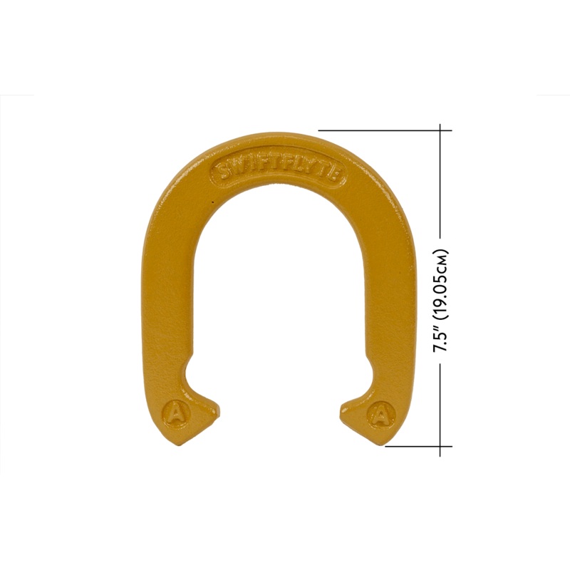 PROFESSIONNAL  HORSESHOE SET OF 4 – CHROME/BRASS AND CARRYING CASE
