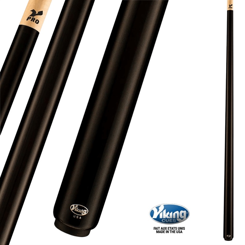 VIKING B2002 POOL CUE 12.5MM – MIDNIGHT BLACK | BAGUETTE DE BILLARD VIKING B2002 12.5MM – NOIR MINUIT