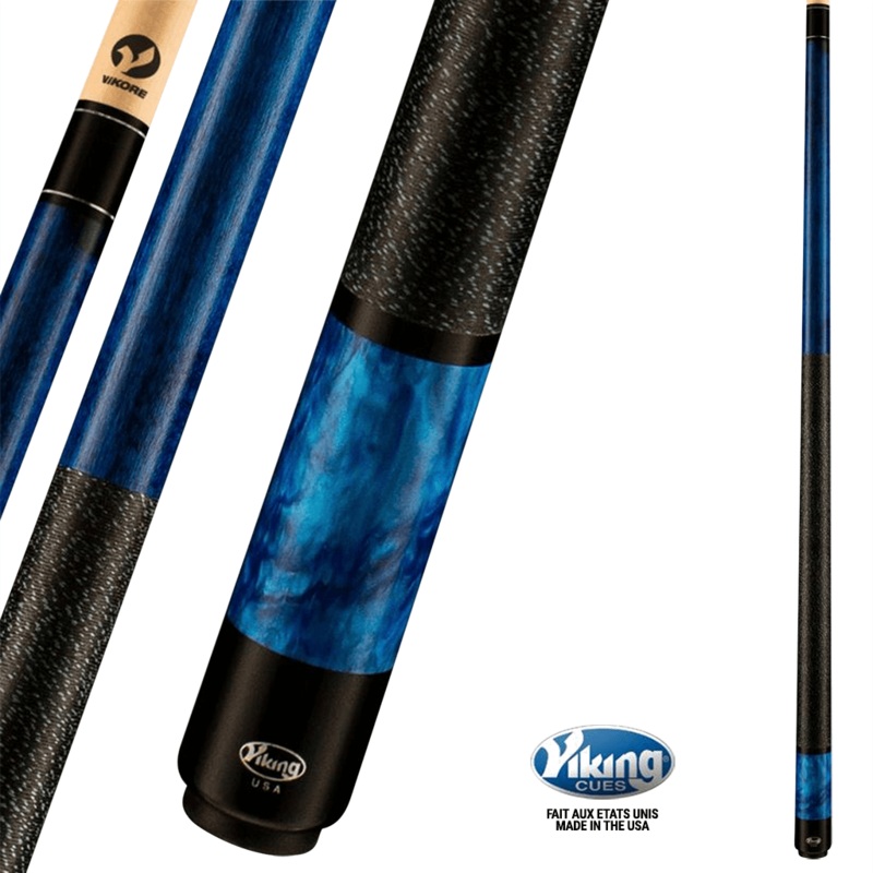 VIKING B2807 POOL CUE 12.5MM WITH WRAP – BLEU